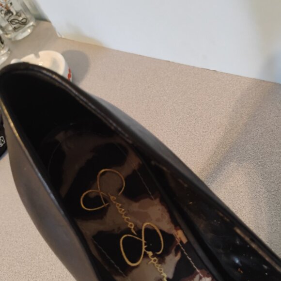 Jessica Simpson Black Peep Toe Platform Shoe, sz 8.5 - Picture 4 of 6